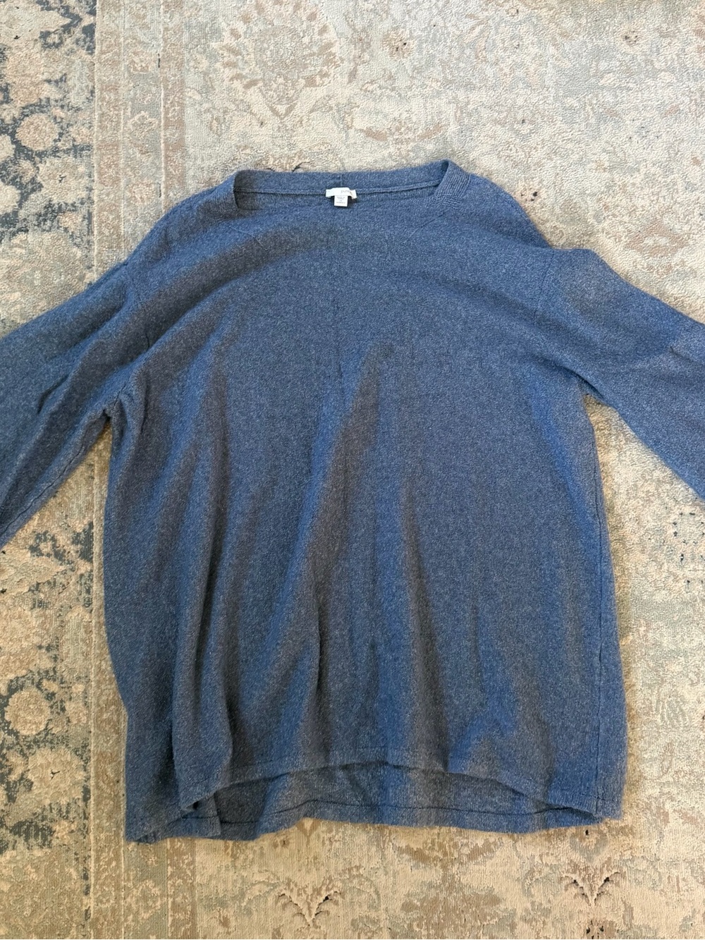 Soft Crewneck Sweater in Slate Blue
